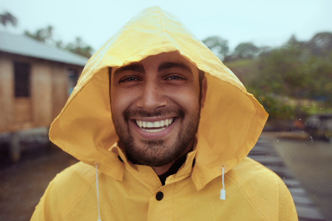 Man in a Rain Jacket