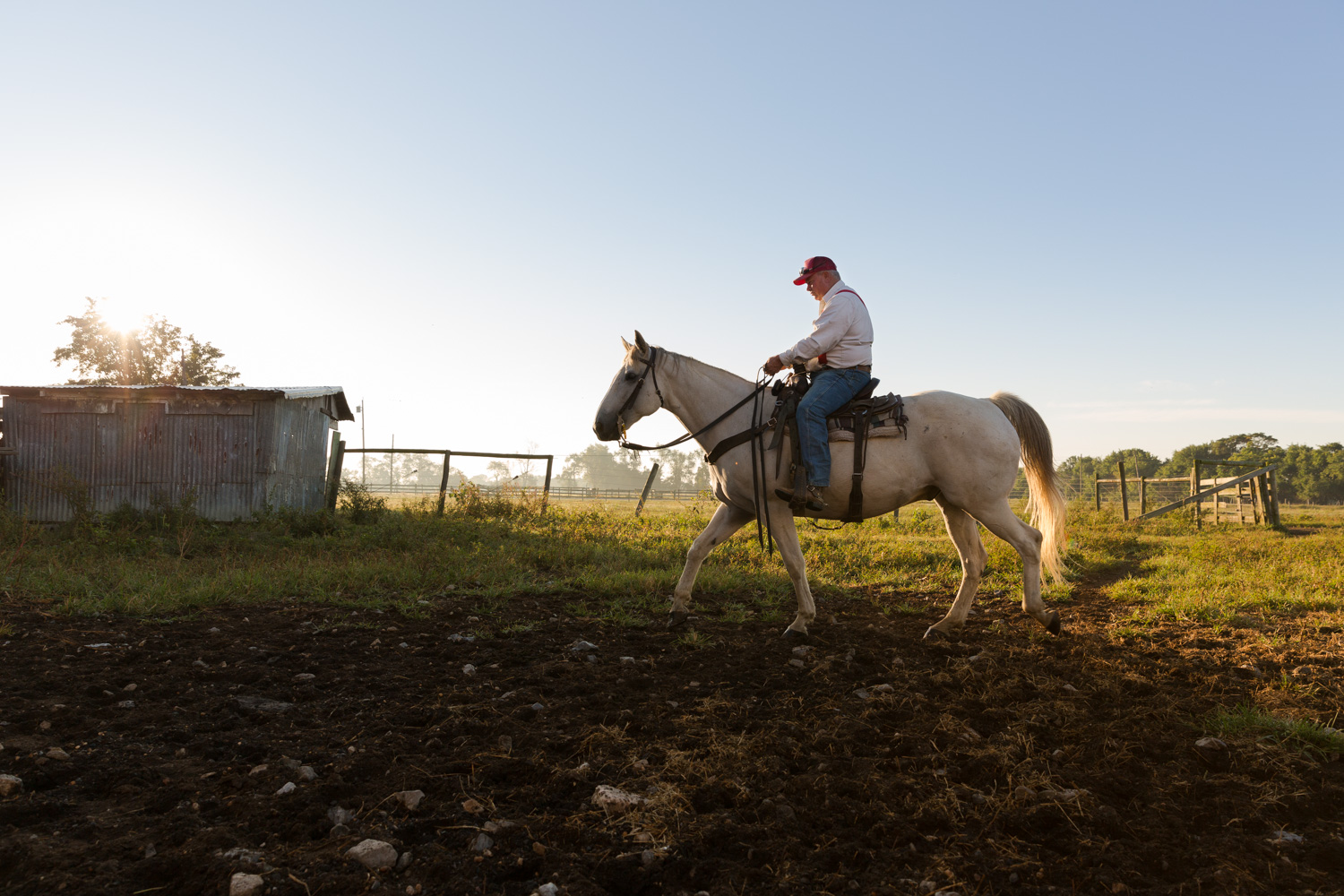 Grant riding his horse